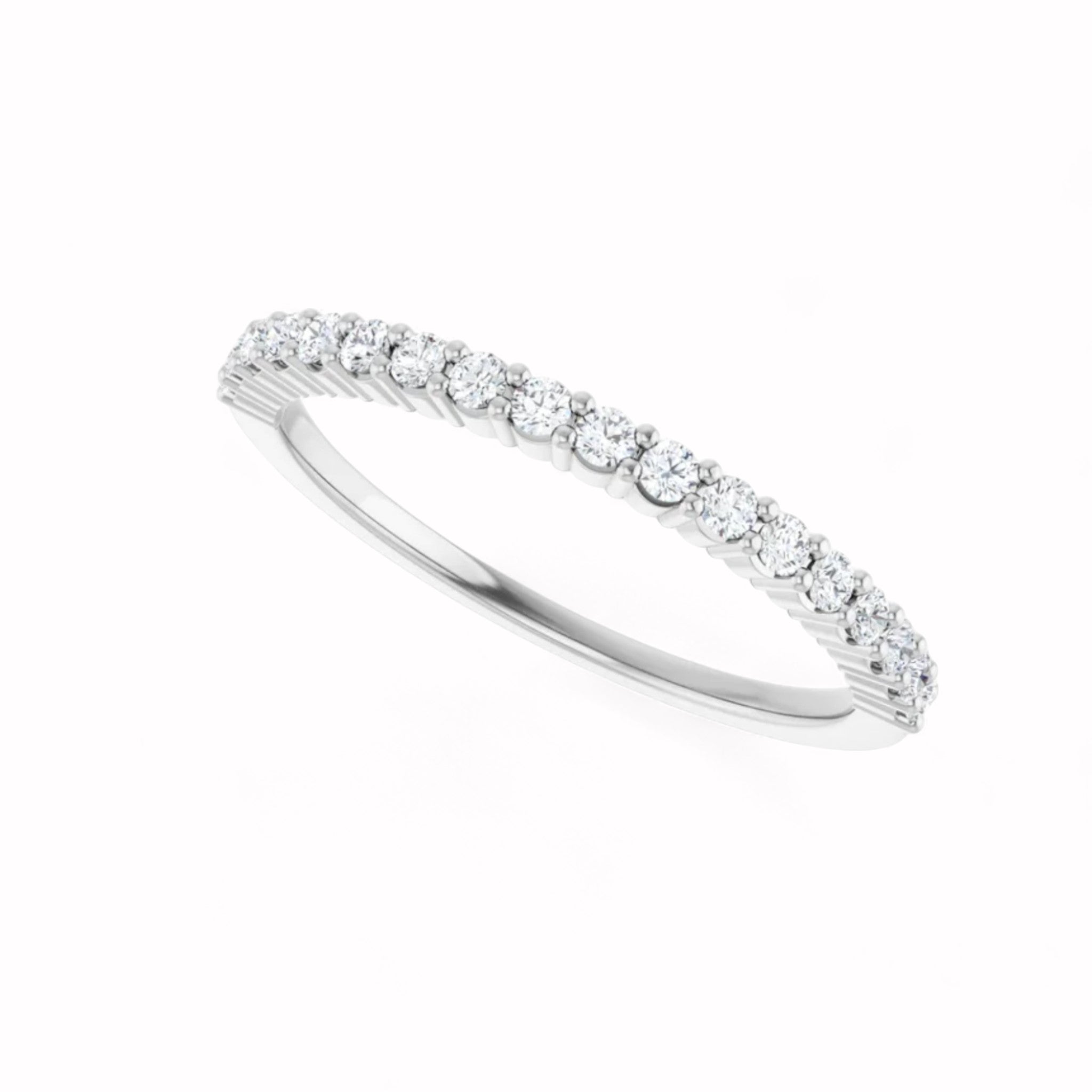 Black Diamond - Women’s Ring - CIRCE - 14K White Gold - 1/4 CTW Diamond Anniversary Band - Lady Elysium Black Diamond