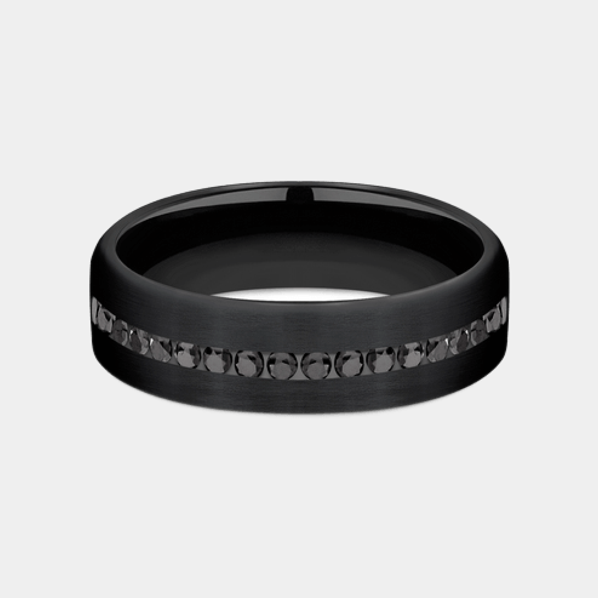 Men's Wedding Band | The Edison | Black Titanium | Elysium