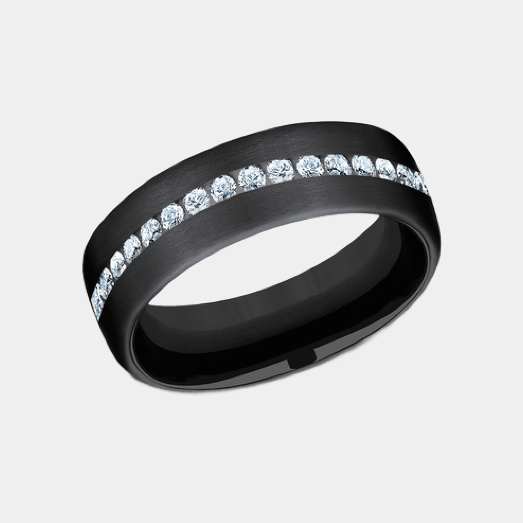 Men's Wedding Band | The Lincoln | Black Titanium | Elysium