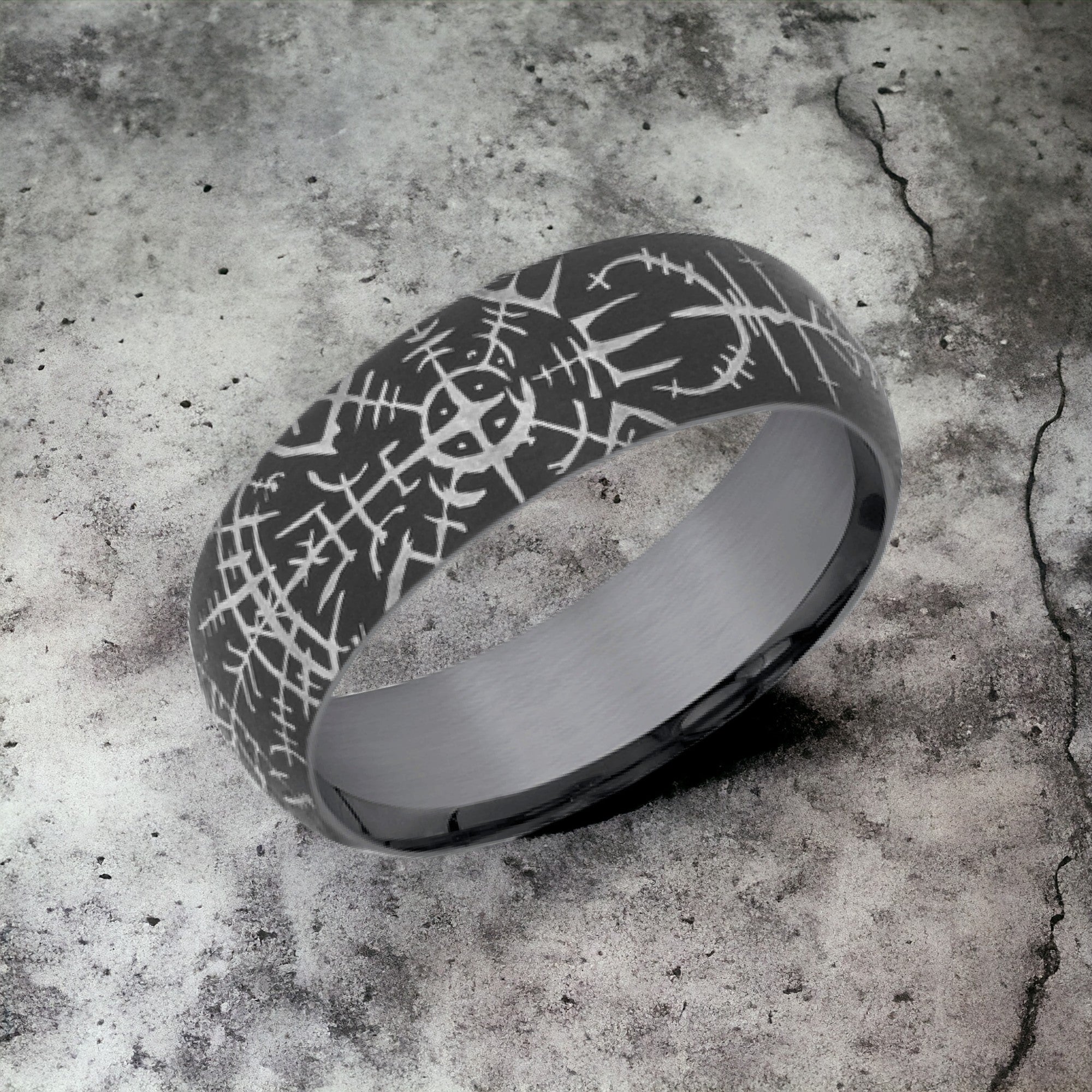 Men's Wedding Band | The Viking | Tantalum Dark | Elysium