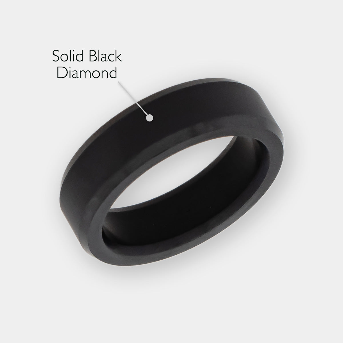 Black Diamond - Men’s Ring 6mm - ARES - Elysium Black Diamond